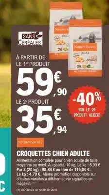 E.Leclerc Croquettes chien adulte offre