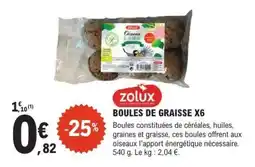 E.Leclerc BOULES DE GRAISSE X6 offre