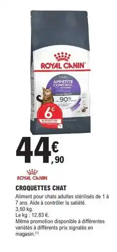 E.Leclerc CROQUETTES CHAT offre