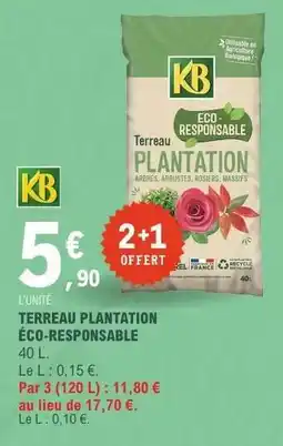 E.Leclerc TERREAU PLANTATION ECO-RESPONSABLE offre
