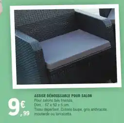 E.Leclerc ASSISE DÉHOUSSABLE POUR SALON offre