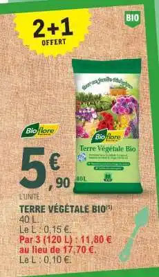 E.Leclerc TERRE VÉGÉTALE BIO offre