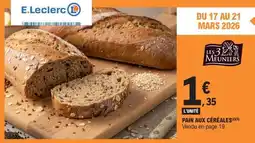 E.Leclerc Pain Aux Céréales offre