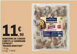 E.Leclerc MANCHONS DE CANARD CONFITS LE GOURMAND EXPRESS offre