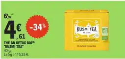 E.Leclerc THÉ BB DETOX BIO KUSMI TEA offre