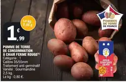 E.Leclerc Pomme de terre de consommation à chair ferme rouge offre