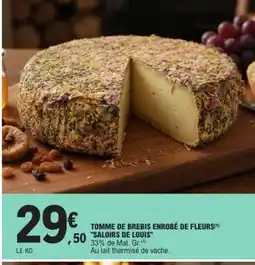 E.Leclerc TOMME DE BREBIS ENROBÉ DE FLEURS offre