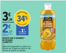 E.Leclerc VELOUTÉ AUX 8 LÉGUMES DU POTAGER FLORETTE offre