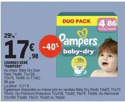 E.Leclerc CHANGES BEBE “PAMPERS” offre