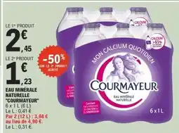 E.Leclerc Eau Minérale Naturelle Courmayeur offre