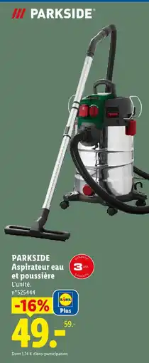 Lidl Parkside aspirateur eau et poussière offre