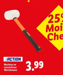 Lidl Werckmann marteau en caoutchouc offre