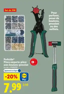 Lidl Pince emporte-pièce avec boutons-pression offre