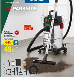 Lidl Parkside aspirateur eau et poussière offre