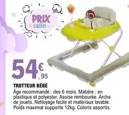 E.Leclerc Trotteur bébé offre