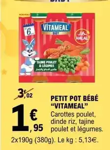 E.Leclerc Vitameal - petit pot bébé offre