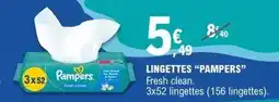 E.Leclerc Pampers - lingettes offre