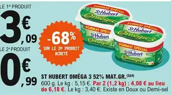 E.Leclerc St Hubert Oméga 3 52% mat.gr. offre