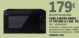 E.Leclerc Four a micro-ondes et friture a l'air 26l offre