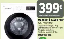 E.Leclerc Lg - machine à laver offre