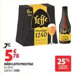 Auchan Supermarché Leffe - bière prestige offre