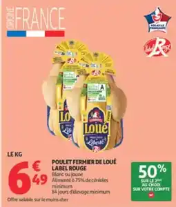 Auchan Supermarché Loué - poulet fermier de label rouge offre