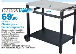 Provence Outillage WERKA PRO Chariot pour barbecue/plancha offre