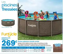 Provence Outillage FUNSICLE Piscine tubulaire tressée ronde offre