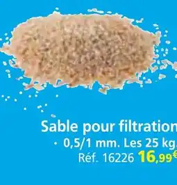 Provence Outillage Sable pour filtration offre