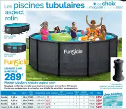Provence Outillage FUNSICLE Piscine tubulaire tressée aspect rotin offre