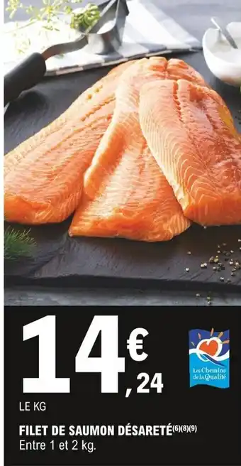 E.Leclerc Filet de saumon désareté offre