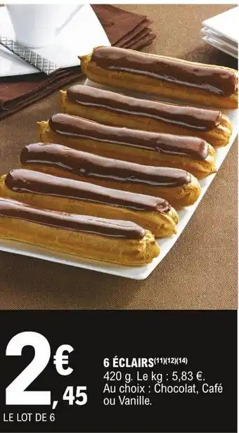 E.Leclerc 6 Éclairs offre