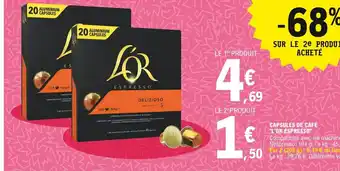 E.Leclerc Capsules de café "L'Or Espresso" offre