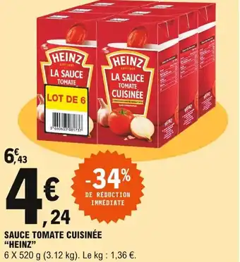 E.Leclerc Sauce tomate cuisinée offre