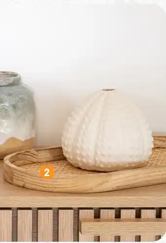 Plateau rotin bois nature