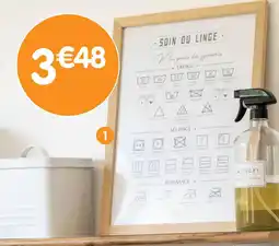 b&m Cadre icone buanderie offre