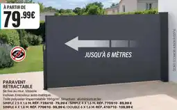 Shopix PARAVENT RÉTRACTABLE offre