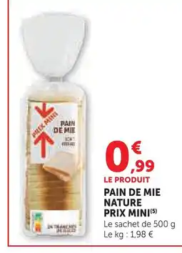 U Express Pain de mie nature offre