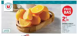 U Express U orange à jus offre