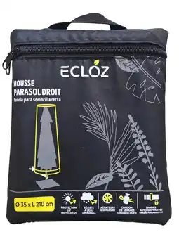 Gamm vert Ecloz housse pour parasol droit ecloz offre