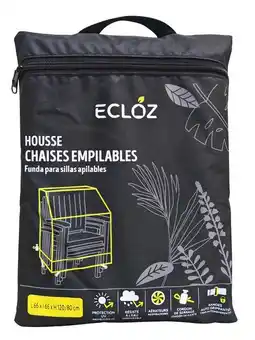 Gamm vert Ecloz housse pour chaises empilables ecloz offre