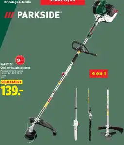 Lidl Parkside outil modulaire à essence offre