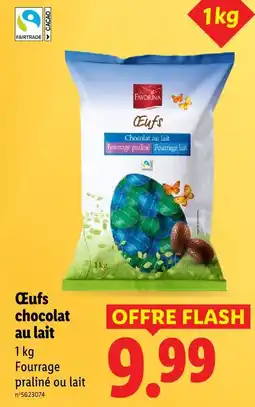 Lidl Favorina œufs chocolat au lait offre