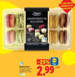 Lidl Deluxe macarons frais offre