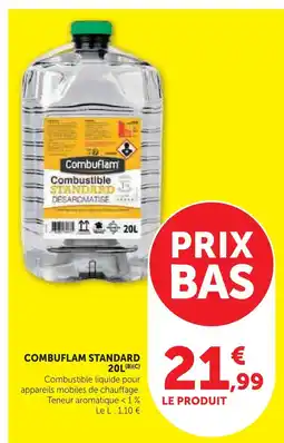 Super U Combuflam combustible standard 20l offre
