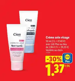 Lidl Cien crème soin visage offre