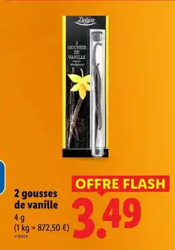 Lidl Deluxe 2 gousses de vanille offre