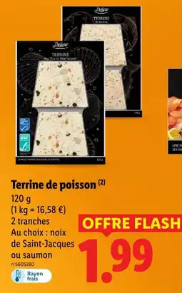 Lidl Deluxe terrine de poisson offre