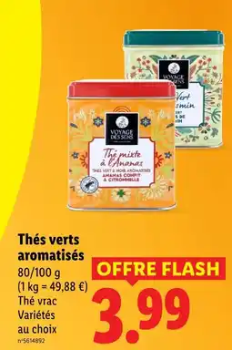 Lidl Voyage des sens thés verts aromatisés offre