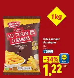 Lidl Harvest basket frites au four classiques offre